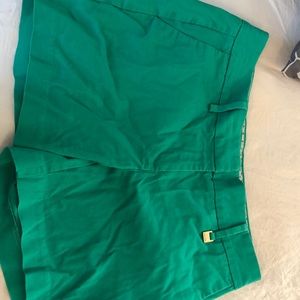 Emerald green nautical shorts